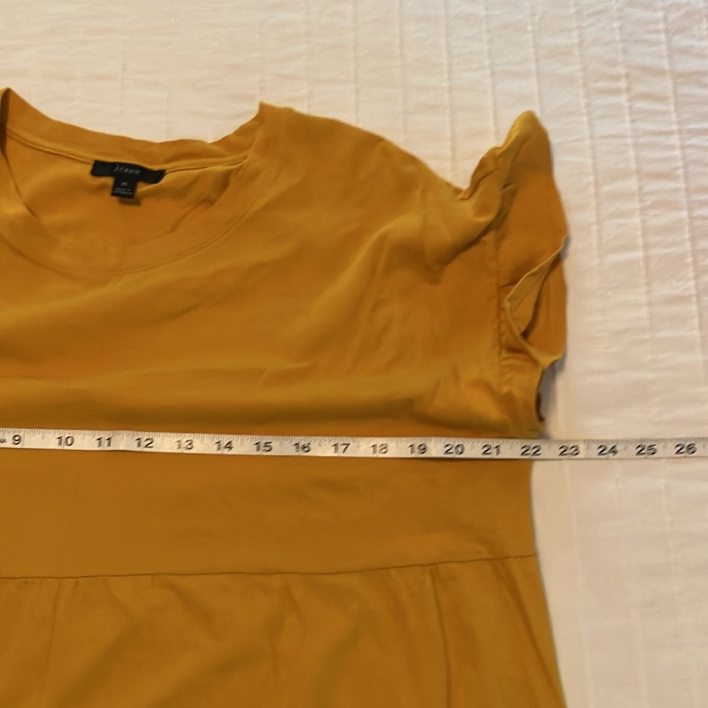 J Crew Mustard Yellow Tiered Dress - Picture 7 of 8